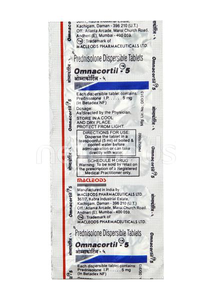 Prednisolone 5mg (Omnacortil 5)