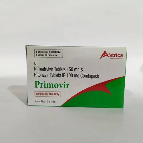 Primovir (Nirmatrelvir 150MG & Ritonavir 100MG)